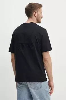 Хлопковая футболка Michael Kors, черный