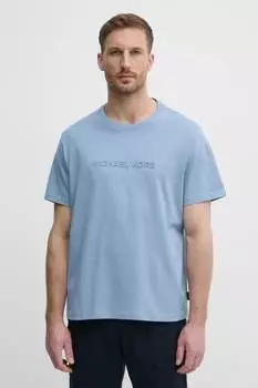 Хлопковая футболка Michael Kors, синий