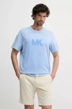 Хлопковая футболка Michael Kors, синий