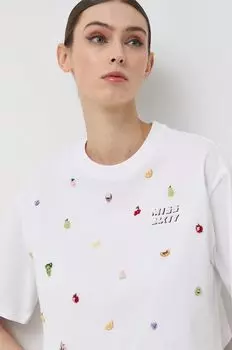 Хлопковая футболка Miss Sixty, белый