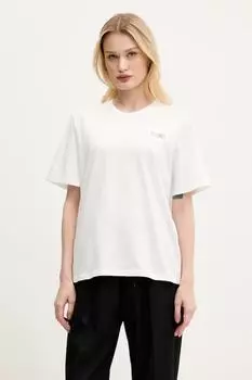 Хлопковая футболка Mm6 Maison Margiela, белый