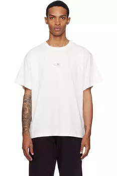 Хлопковая футболка Mm6 Maison Margiela, белый