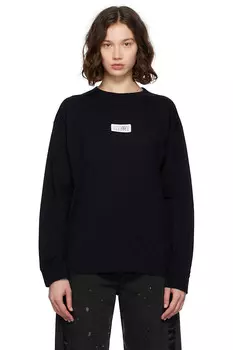 Хлопковая футболка Mm6 Maison Margiela, черный