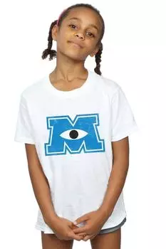 Хлопковая футболка Monster M «Университет монстров» Disney, белый