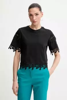 Хлопковая футболка Morgan, черный