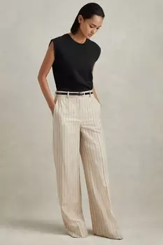 Хлопковая футболка Morgan с очень короткими рукавами Reiss, черный