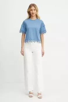 Хлопковая футболка Morgan, синий