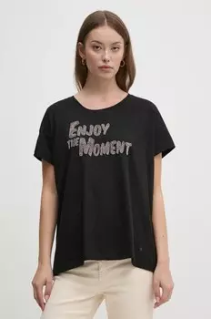 Хлопковая футболка Mos Mosh, черный