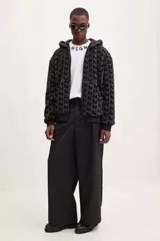 Хлопковая футболка Msgm, белый