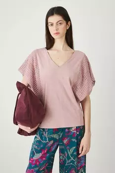 Хлопковая футболка наизнанку Medicine, розовый