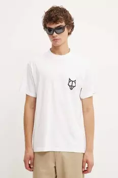 Хлопковая футболка Naked Wolfe, белый