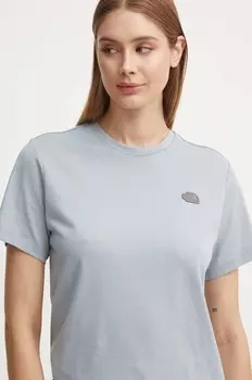Хлопковая футболка Natural Dye S/S Tee The North Face, серый