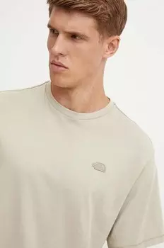 Хлопковая футболка Natural Dye Tee The North Face, бежевый