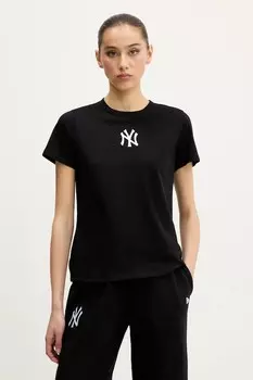 Хлопковая футболка New Era, черный