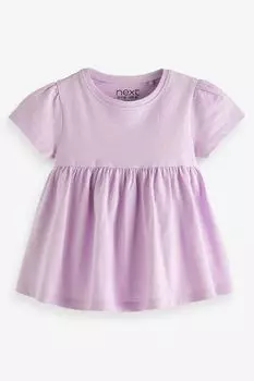 Хлопковая футболка Next, сиреневый