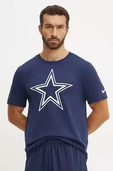 Хлопковая футболка Nike Dallas Cowboys, темно-синий