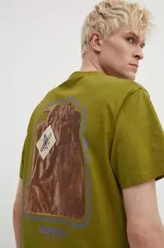 Хлопковая футболка Og Gadget Pant Tee Gramicci, зеленый