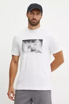 Хлопковая футболка ON Running, белый