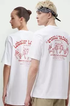 Хлопковая футболка On Vacation, белый