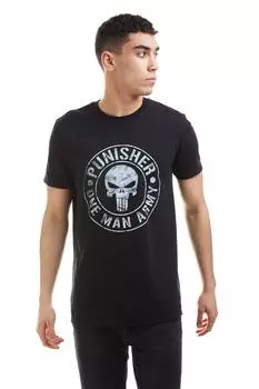 Хлопковая футболка One Man Army Marvel, черный