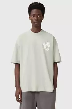 Хлопковая футболка Orlando Allsaints, зеленый