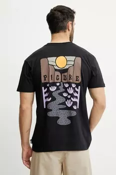 Хлопковая футболка Ouvea Picture, черный