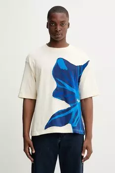 Хлопковая футболка PANCHO Desigual, бежевый
