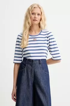 Хлопковая футболка PARSA Munthe, синий