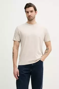 Хлопковая футболка Paul&Shark, бежевый