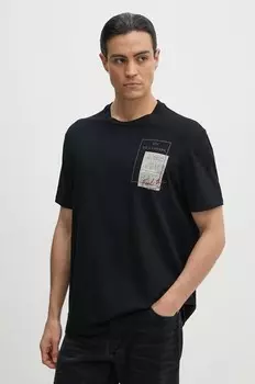 Хлопковая футболка Paul&Shark, черный