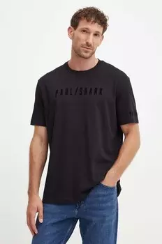 Хлопковая футболка Paul&Shark, черный