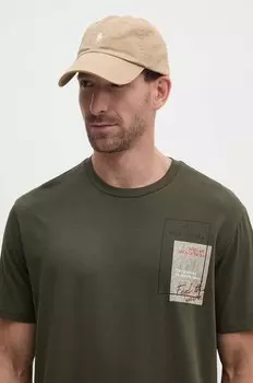 Хлопковая футболка Paul&Shark, зеленый