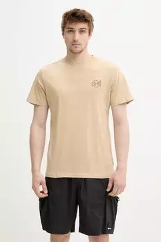 Хлопковая футболка PAX Solid, бежевый