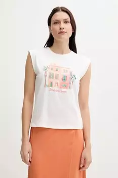 Хлопковая футболка Pedro Del Hierro, белый