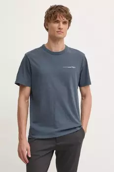 Хлопковая футболка Pepe Jeans DAVY TEE, серый