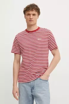 Хлопковая футболка Pepe Jeans, красный