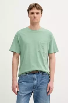 Хлопковая футболка Pepe Jeans, зеленый