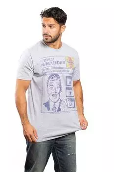 Хлопковая футболка Perfect Weekend Petrol Heads, серый