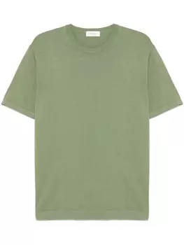 Хлопковая футболка Piacenza Cashmere, зеленый
