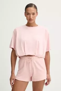 Хлопковая футболка Pinko, черный