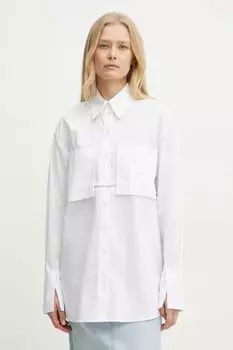 Хлопковая футболка Pinko, розовый