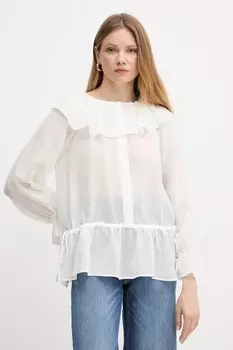 Хлопковая футболка Pinko, серый