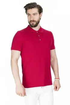 Хлопковая футболка-поло обычного кроя на пуговицах 4362050 Buratti, розовый-сиреневый-зеленый