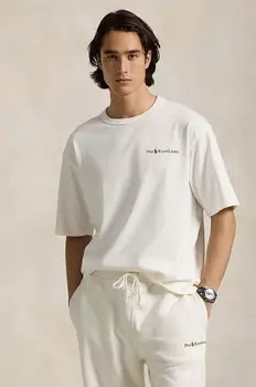 Хлопковая футболка Polo Ralph Lauren, белый