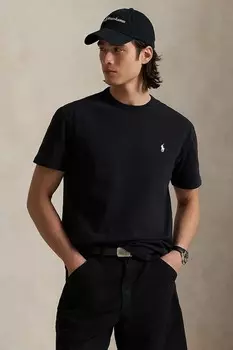 Хлопковая футболка Polo Ralph Lauren, черный