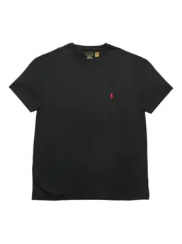 Хлопковая футболка POLO RALPH LAUREN, черный