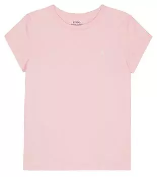 Хлопковая футболка Polo Ralph Lauren Kids, розовый