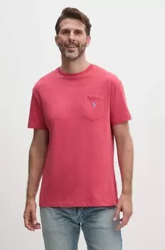 Хлопковая футболка Polo Ralph Lauren, красный