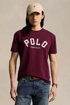 Хлопковая футболка Polo Ralph Lauren, красный