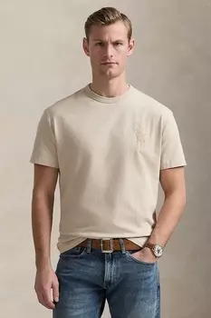 Хлопковая футболка Polo Ralph Lauren, серый